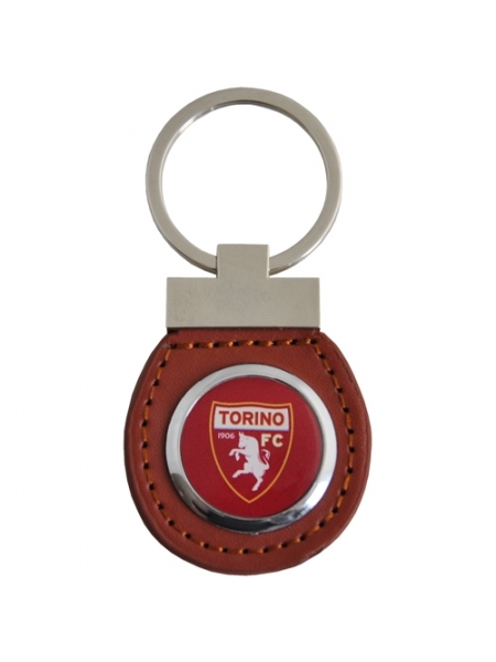 Portachiavi in similpelle e metallo con logo ufficiale TORINO FC